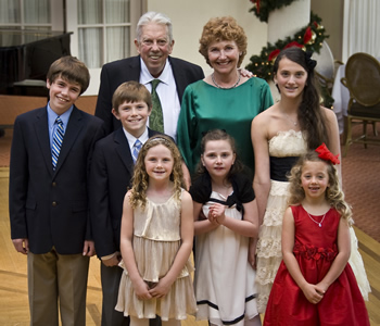 Grandparents 50th Anniversary party with grandchildren