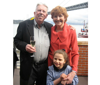 Sarah with her grandparents