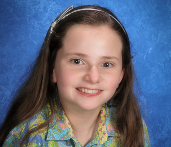 Sarah's 6th grade school photo