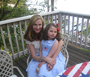 Sarah and her mom - 4th of July at Lake of the Pines